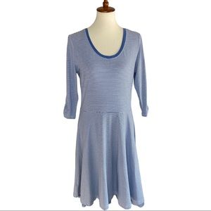 Matilda Jane Between The Lines Dress Blue White Striped Tulle Skirt